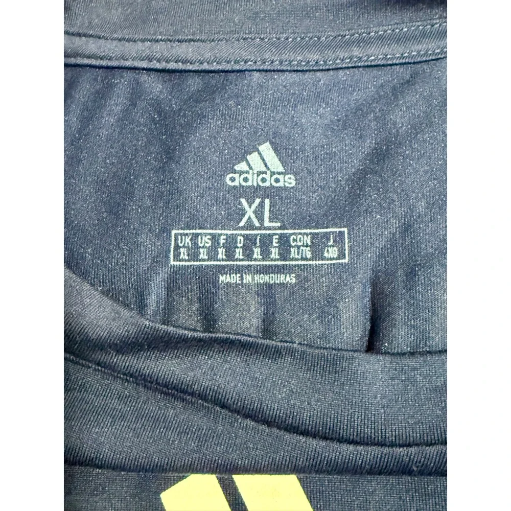 Adidas Navy Blue T Shirt XL Mens Active Power‎ to Change Lives Graphic Print